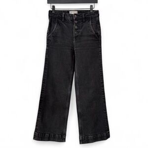 Classic Black Wide-Leg Jeans